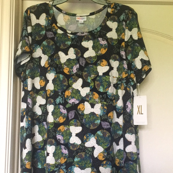 LuLaRoe Dresses & Skirts - LuLaRoe Disney Carly XL Botanical Minnie Mouse